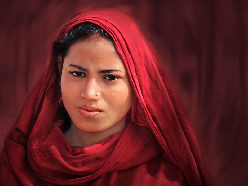 911 - GIRL WITH RED SCARF - SALIM MOHAMMAD ALI - united states.jpg